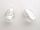 Foil bead drop white FH0050 (6pcs)