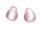 Foil bead drop pink FH0051 (6pcs)