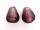 Foil bead drop dark plum FH0053 (6pcs)