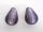 Foil bead drop lilac FH0054 (6pcs)