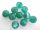 Foil bead 10mm green FH0148