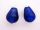 Foil bead drop cobalt blue FH0056 (6pcs)
