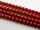 Tsekkiläinen helmiäislasi 4mm matta punainen (30 kpl)