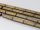 Hematite 2x8mm tube matte brass (50pcs)