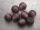 Frosted foil bead 10mm plum
