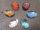 Cabochon faseted oval (6pcs)