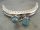 Purse frame faseted turquoise (85mm)