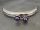 Purse frame pearl dark lilac (105mm)