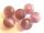 Frosted foil bead 12mm light plum