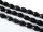 Crystal bead grain black10x13mm
