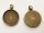 Pendant base round clue on (2pcs)