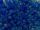 Glass seed bead 6/0 frosted blue