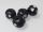 Horn bead black-white 9,5x12mm (4pcs)