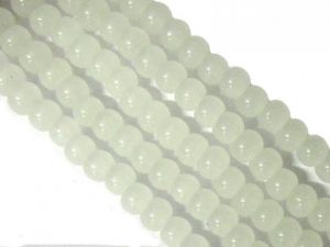 Glass bead 4mm milky white LH3