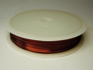 0,3mm Coated copper wire dark   copper colour