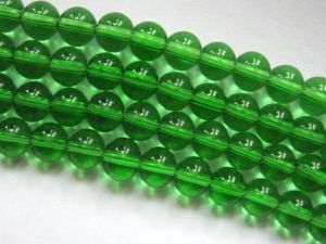 Glass bead 8mm green
