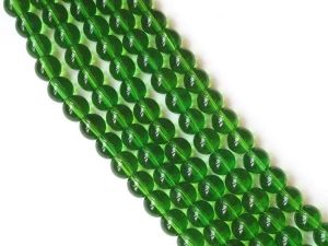 Glass bead 12mm green