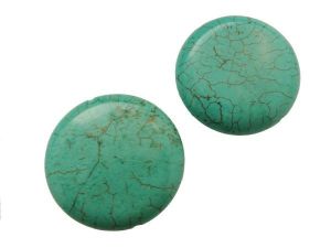 Magnesite coin 3,5cm turquoise