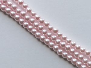 Helmiäislasi haalean vaaleanpunainen