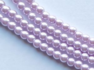 Helmiäislasi 6mm vaalea purppura