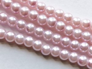 Helmiäislasi 6mm vaalea vanharoosa