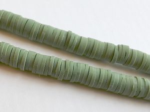 Polymeerihelmet kiekko n.6mm vaalea oliivi