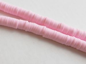 Polymeerihelmet kiekko n.6mm vaalea pinkki