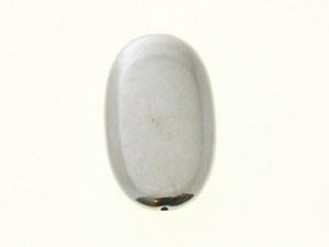 Copper coated bead smooth flat oval CCB2500