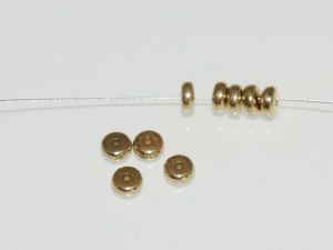 Copper coated bead rondelle CCB5322 K