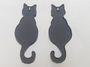 Kissa läpikuultava harmaa n.14x38mm (1kpl)