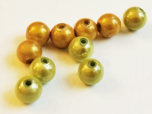 Heijastavat helmet kulta-vihreä sekoitus 10mm (10 kpl)