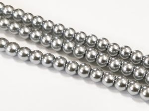 Glass pearl 8mm grey HL02