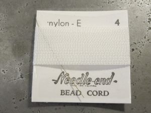Bead cord nylon with needle  (E - 4) 