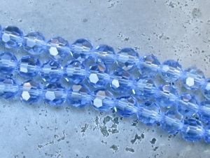 Crystal  bead 8mm light blue 