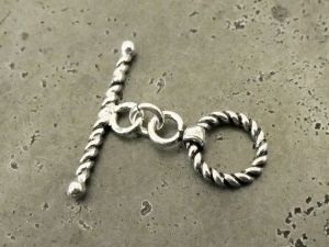 925 silver toggle clasp spiral (14,5mm)