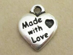 TierraCast pendant "Made with love" TC2180