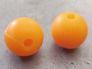 Silicone bead 12mm orange