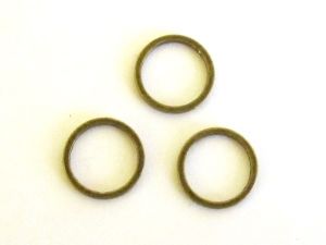 Chain loop 10mm round antique brass plated