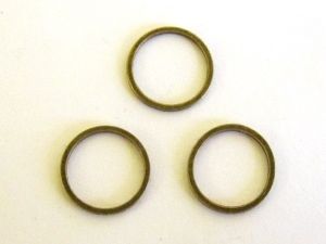 Chain loop 12mm roundantique brass plated