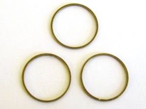 smooth chain loop 20mm roundantique brass plated