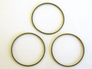 Chain loop 25mm round antique brass plated