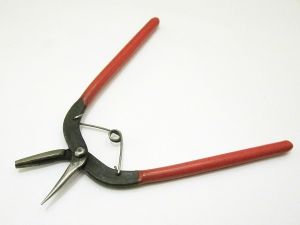 Round nose pliers with groove small professional version