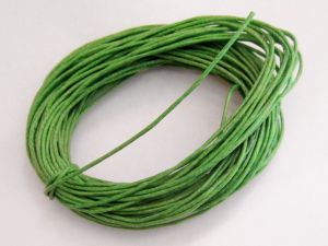 Waxed cotton grass green (0,8mm)