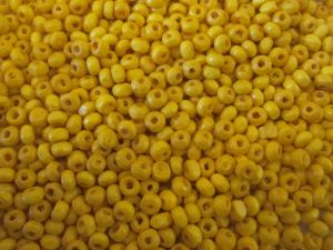 Wood bead yellow (3x4mm)