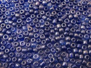 Glass seed bead 6/0 blue