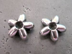 Copper coated bead flower CCB4562