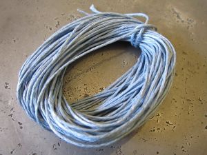 Waxed cotton light blue-gray (1mm)