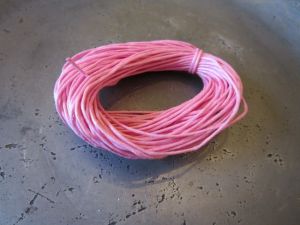 Waxed cotton pink (1mm - 80m) Wholesale