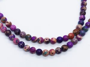 Imperial jaspis 6mm lila (n.31kpl)