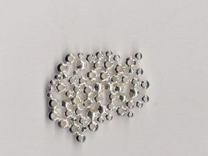 Spacer bead round, silver